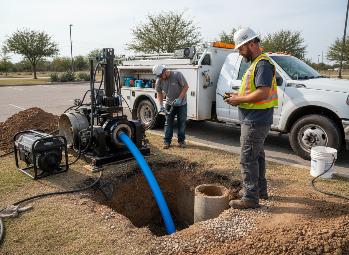 Commercial Trenchless Sewer Replacement in Grapevine