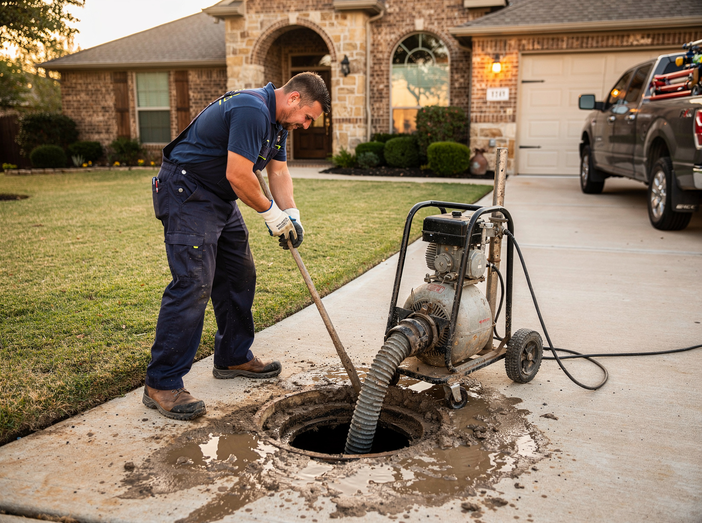 Recurring Sewer Line Backups in Grapevine