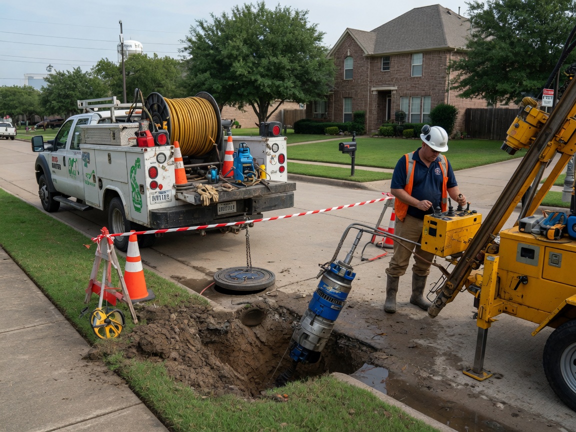 Trenchless Sewer Line Replacement in Colleyville, Texas -, TX 76034